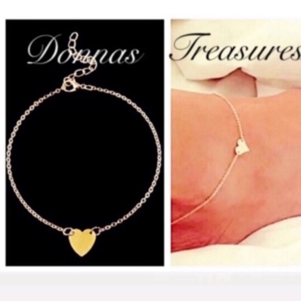 ❤️Rose Gold Single Heart Anklet